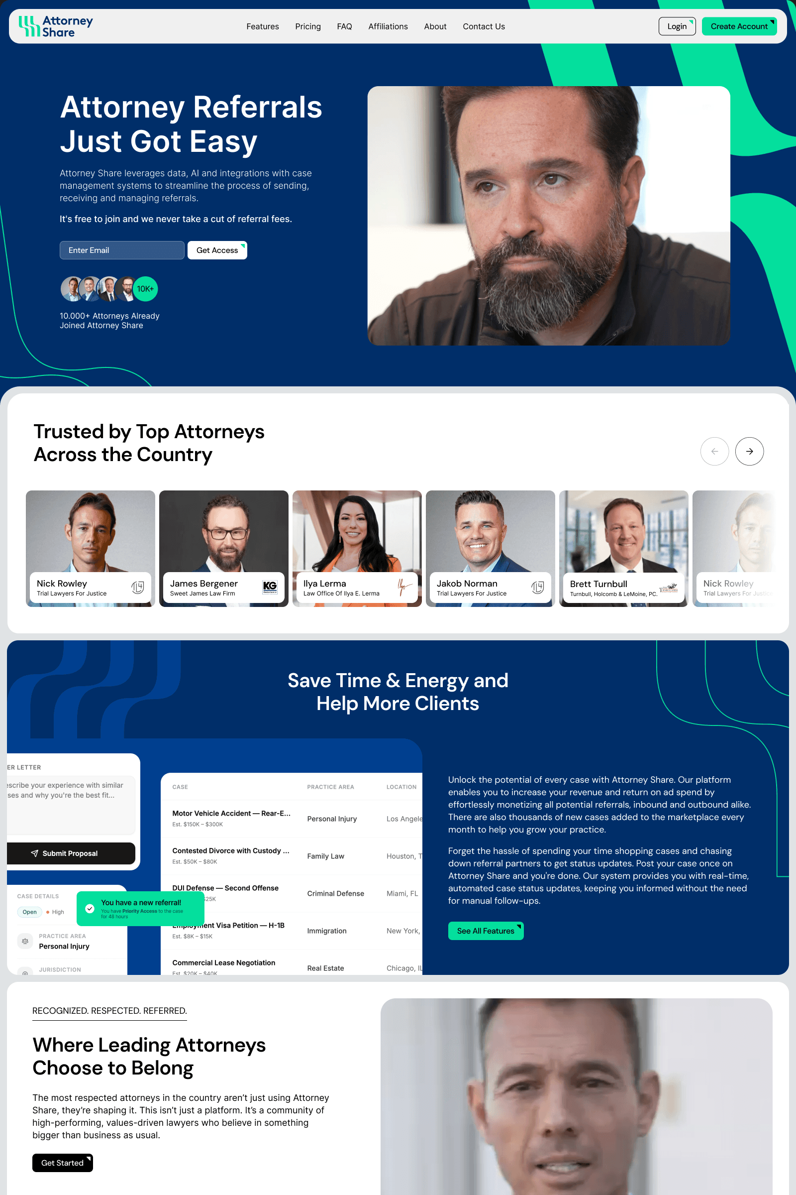 Attorney Share website: Attorney Referrals Just Got Easy